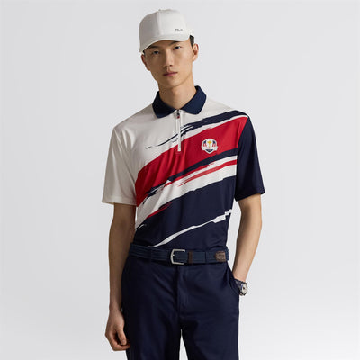 US Ryder Cup Performance Polo Tour Brush Ceramic White