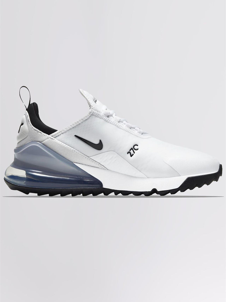 Nike Air Max 270 Golf Shoes White/Black/Pure Platinum | TRENDYGOLF UK