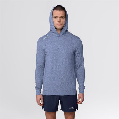Clyde Hoodie Blue Marl