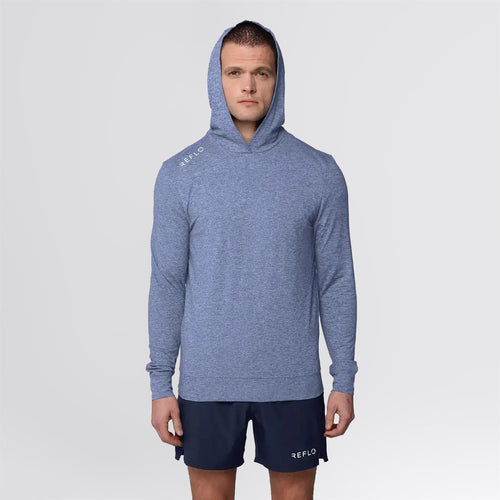Clyde Hoodie Blue Marl