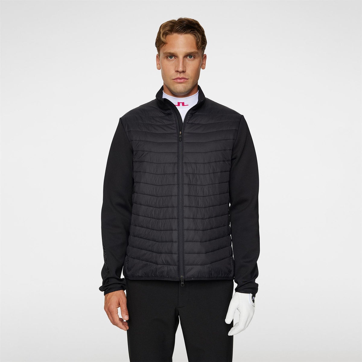 Holden Quilt Hybrid Jacket Black TRENDYGOLF UK
