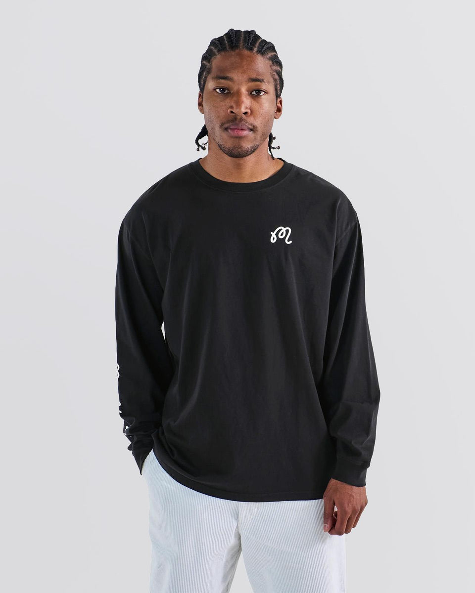 Malbon Gorse LS T-Shirt Black | TRENDYGOLF UK