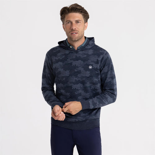 Camo Popover Hoodie Blue Haze