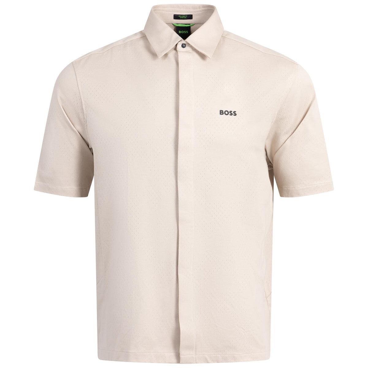 新品未使用MANOFBUSTER SET SHIRTS ベージュ ULTRA LIGHT WASHABLE HALF SLEEVE SHIRTS(36 LIGHT BEIGE): THE