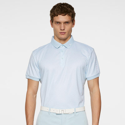Tour Tech Print Polo Shadow Bridge Winter Sky