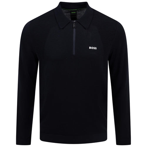 Momentum Lite LS Polo Dark Blue
