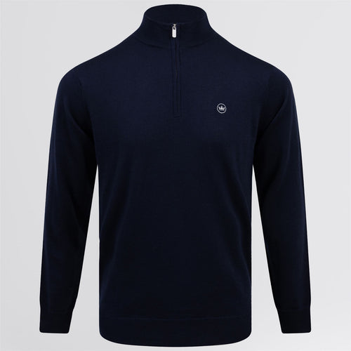 Autumn Crest Quarter Zip Knit Navy