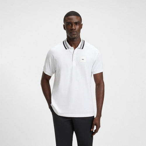 Paddy Rib Polo White