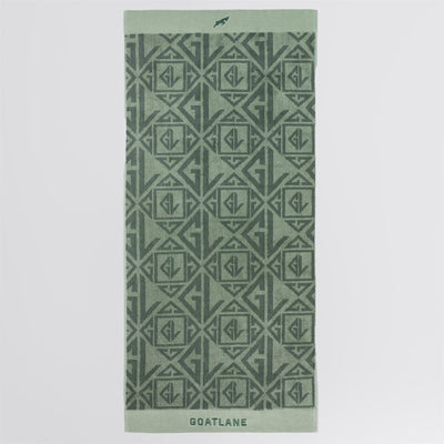 Monogram Golf Towel Green