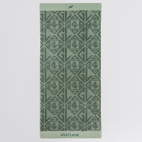 Monogram Golf Towel Green