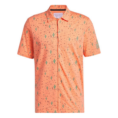 Adicross Desert Button Shirt Coral Fusion - SS23