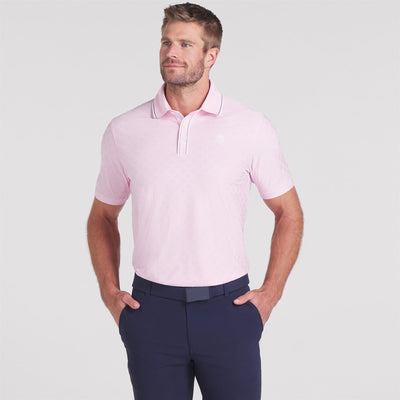 x AP Tipped Jacquard Polo Pale Pink