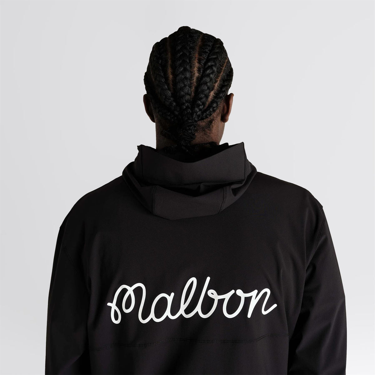 Malbon Golf Performance Full Zip Shell Jacket Black | TRENDYGOLF.COM