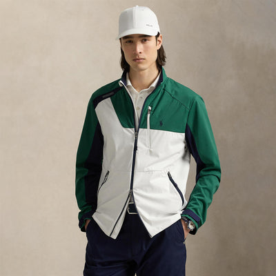 RLX Full Zip Colourblock Windbreaker Jacket Kelly Green Multi