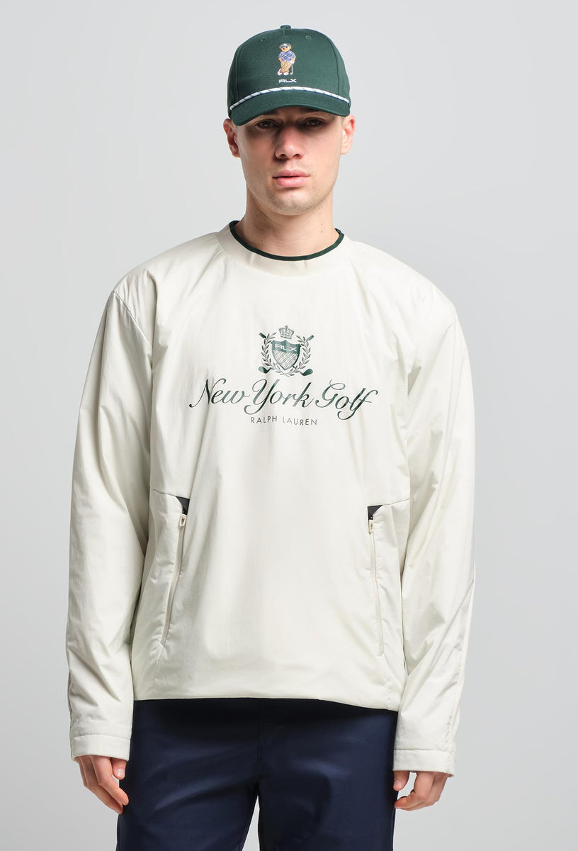 半額以下 新品 Ralph Lauren RLX Golf ニット シャツ Ralph Lauren RLX Stretch Hybrid Graphic Pullover Stone Pebble