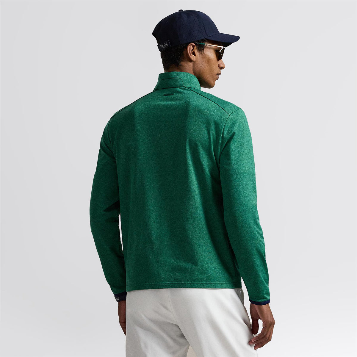 Ralph Lauren RLX Half Zip Stretch Jersey Mid Layer Vermont Green