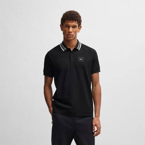 Paddy Rib Polo Black