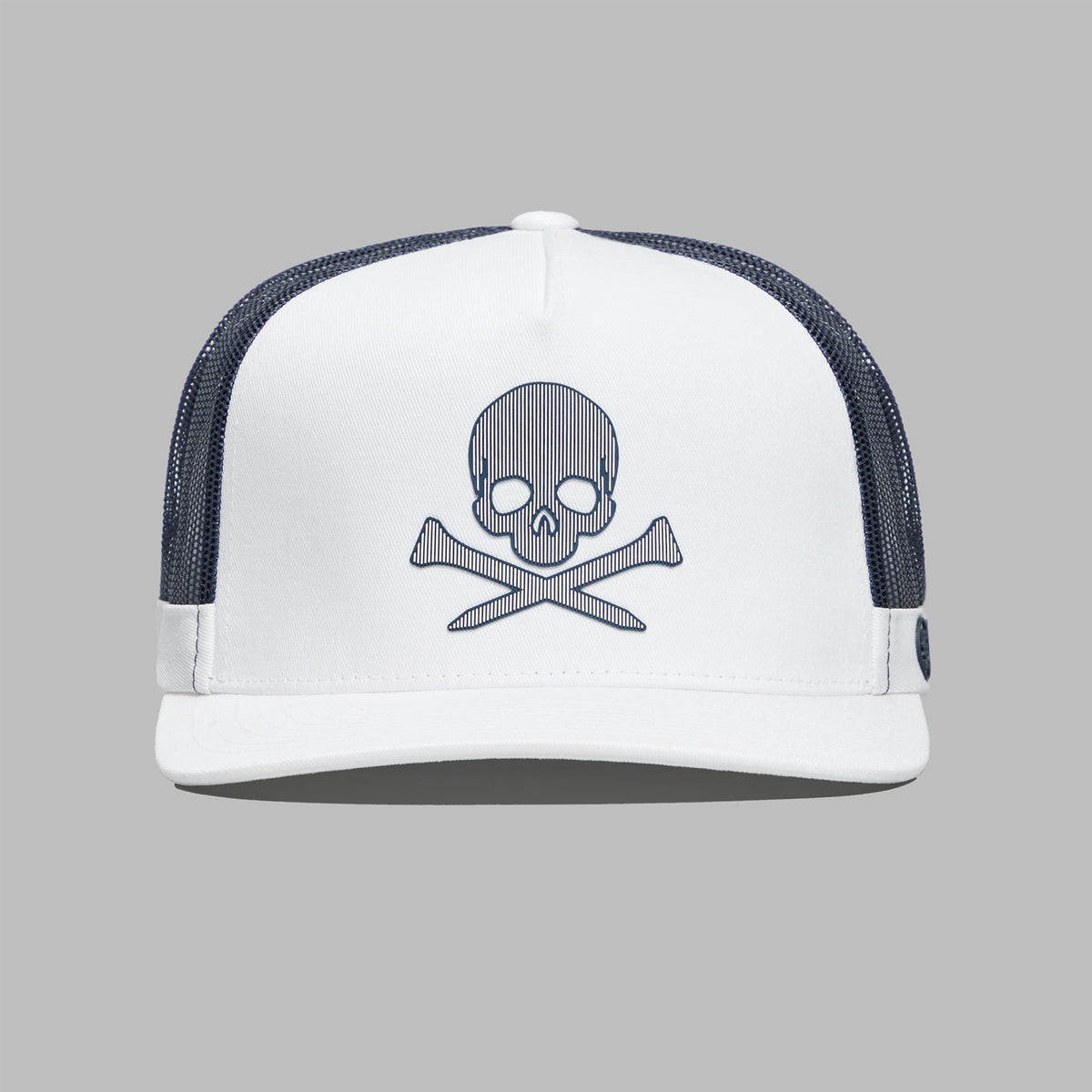 G/FORE Lenticular Silicone Skull & Tees Trucker Hat Snow