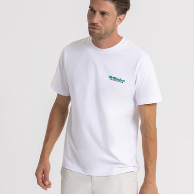 NM Circle Logo Tee White