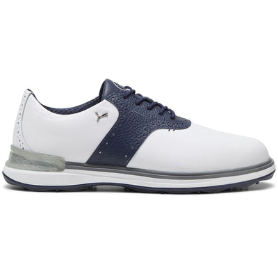 Avant Leather Spikeless Golf Shoes White/Navy - SS24