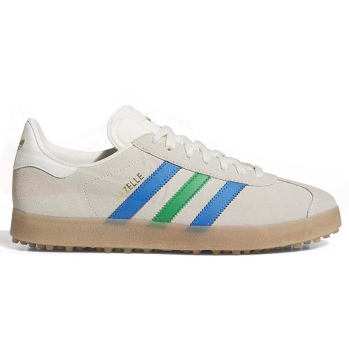 Gazelle Spikeless Golf Shoes Chalk White/Green/Bluebird