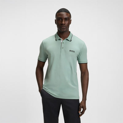 Paddy Pro Cotton Polo Open Green