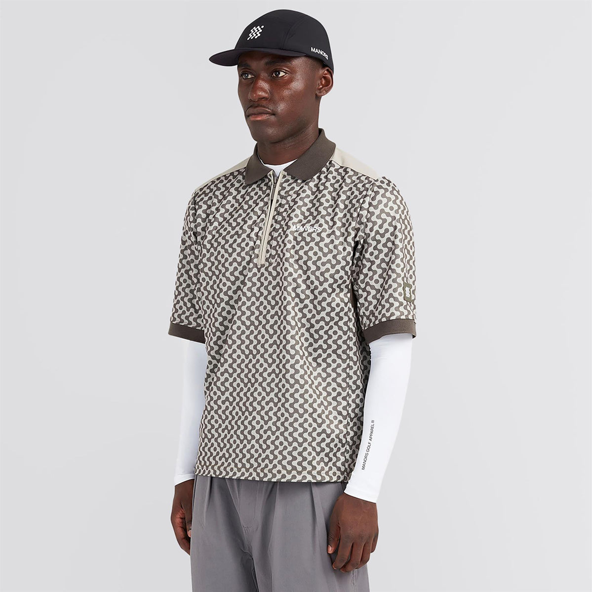 Manors Eighteenth Ranger Polo Taupe TRENDYGOLF UK