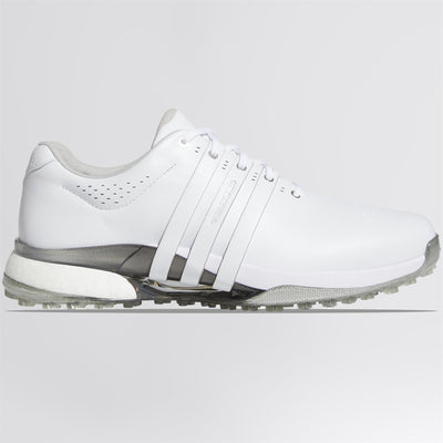 Tour360 25 Spikeless Golf Shoes White/Silver