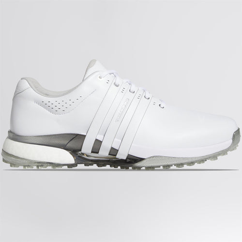 Tour360 25 Spikeless Golf Shoes White/Silver