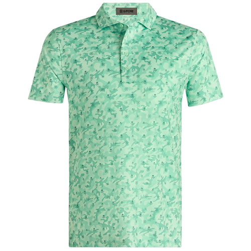 Mapped Icon Camo Tech Jersey Polo Menthol