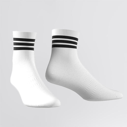 Half Crew 3-Stripes Socks White