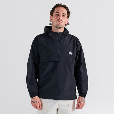 Evergreen Nylon Anorak Black