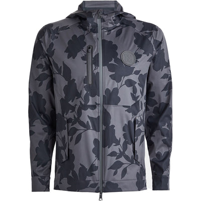 Tonal Floral Weather Resistant Tailored Fit Repeller Jacket Charocal - AW23