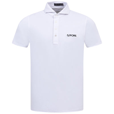 Essential Tech Pique Embroidered Slim Fit Polo Snow - 2024