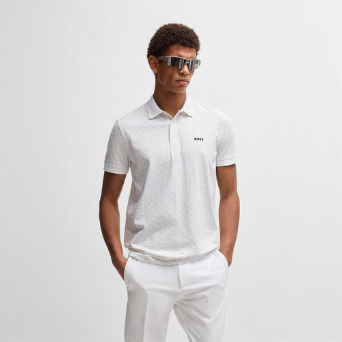 Paddy Striped Cotton Polo White