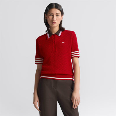 Knit Polo Better Scarlet