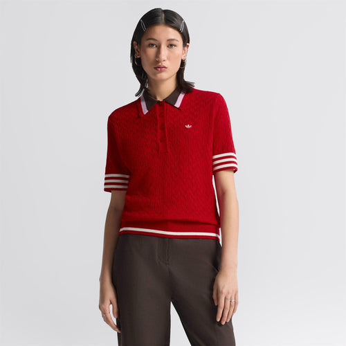 Knit Polo Better Scarlet