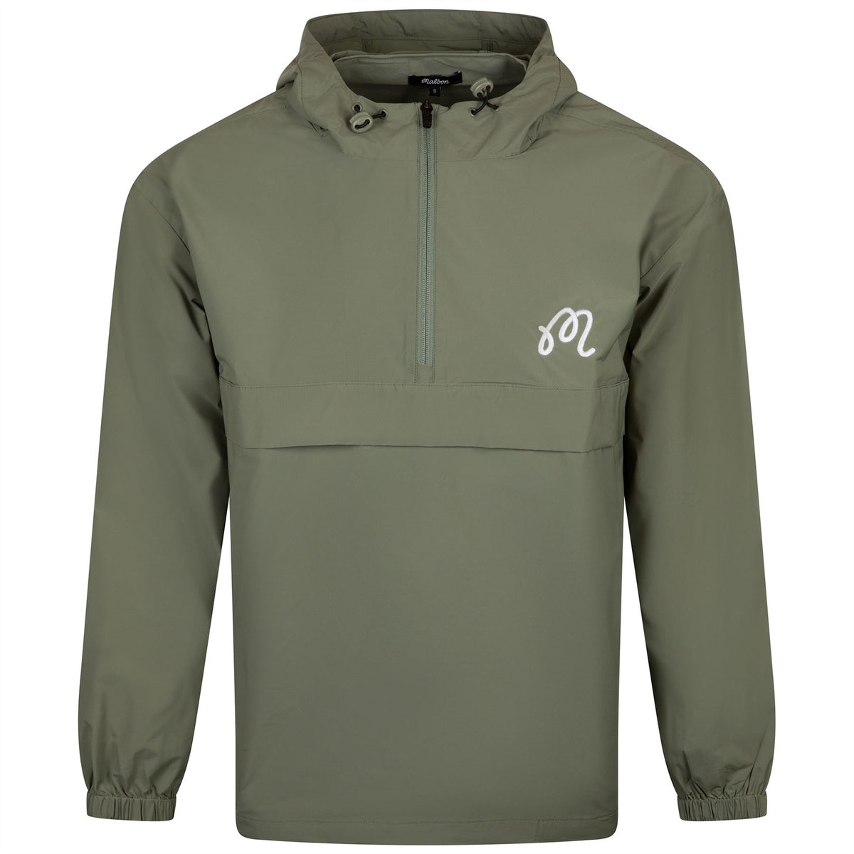 Malbon Golf Evergreen Nylon Anorak Sage | TRENDYGOLF UK