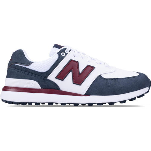 574 Greens v2 Waterproof Spikeless Golf Shoes Blue/White/Red