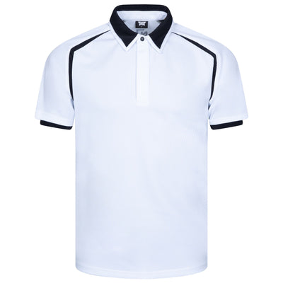 x NJ Comfort Fit Layered Polo White - W22