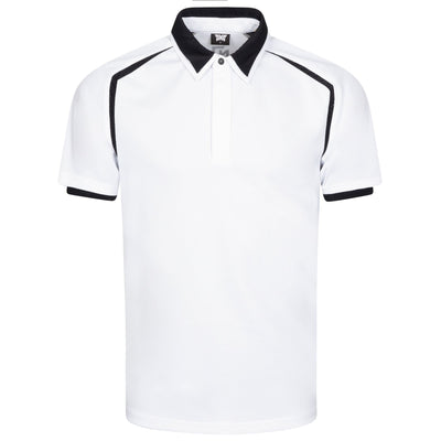 x NJ Athletic Fit Layered Polo White - W22