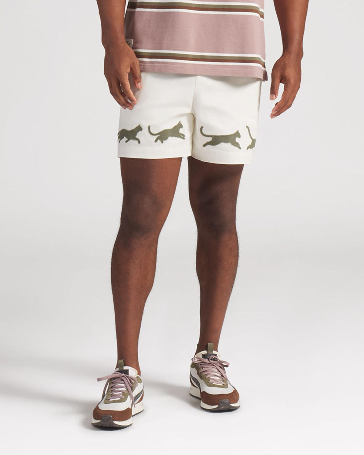 x GGNC 5-inch Shorts Warm White Heather