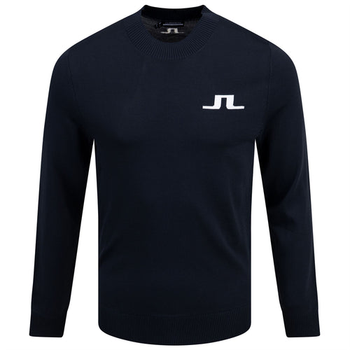 Gus Crew Neck Nylon Knitted Sweater JL Navy - SS24