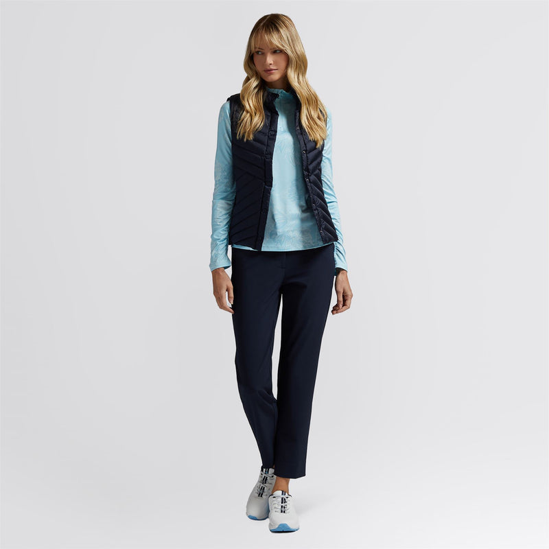 Down Quilted Taffeta Tech Gilet Twilight