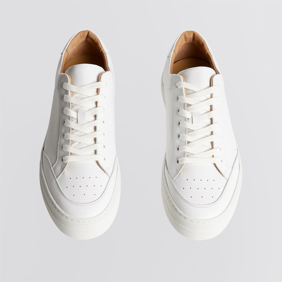 Art Signature Leather Sneakers White