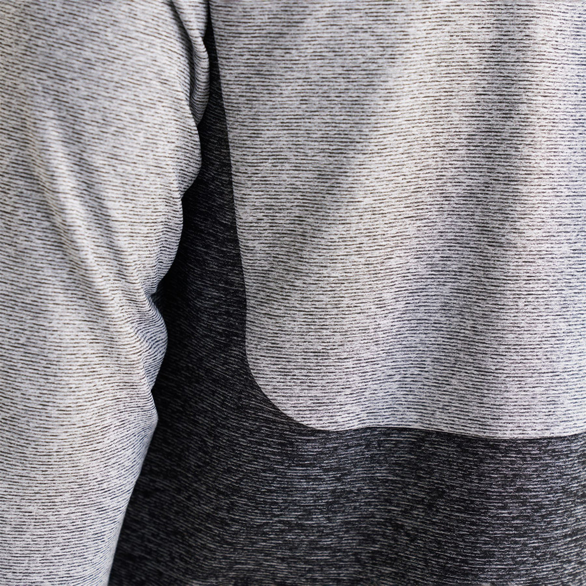 Panelled Mesh Quarter Zip Mid Layer Sage