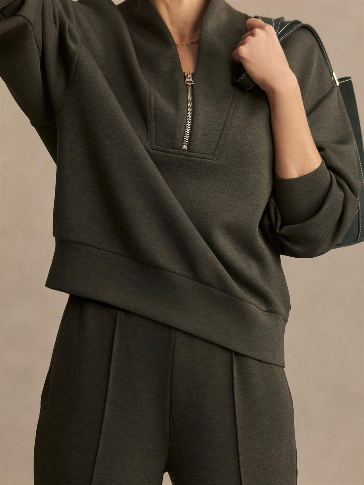 Davidson Sweat Olive Marl