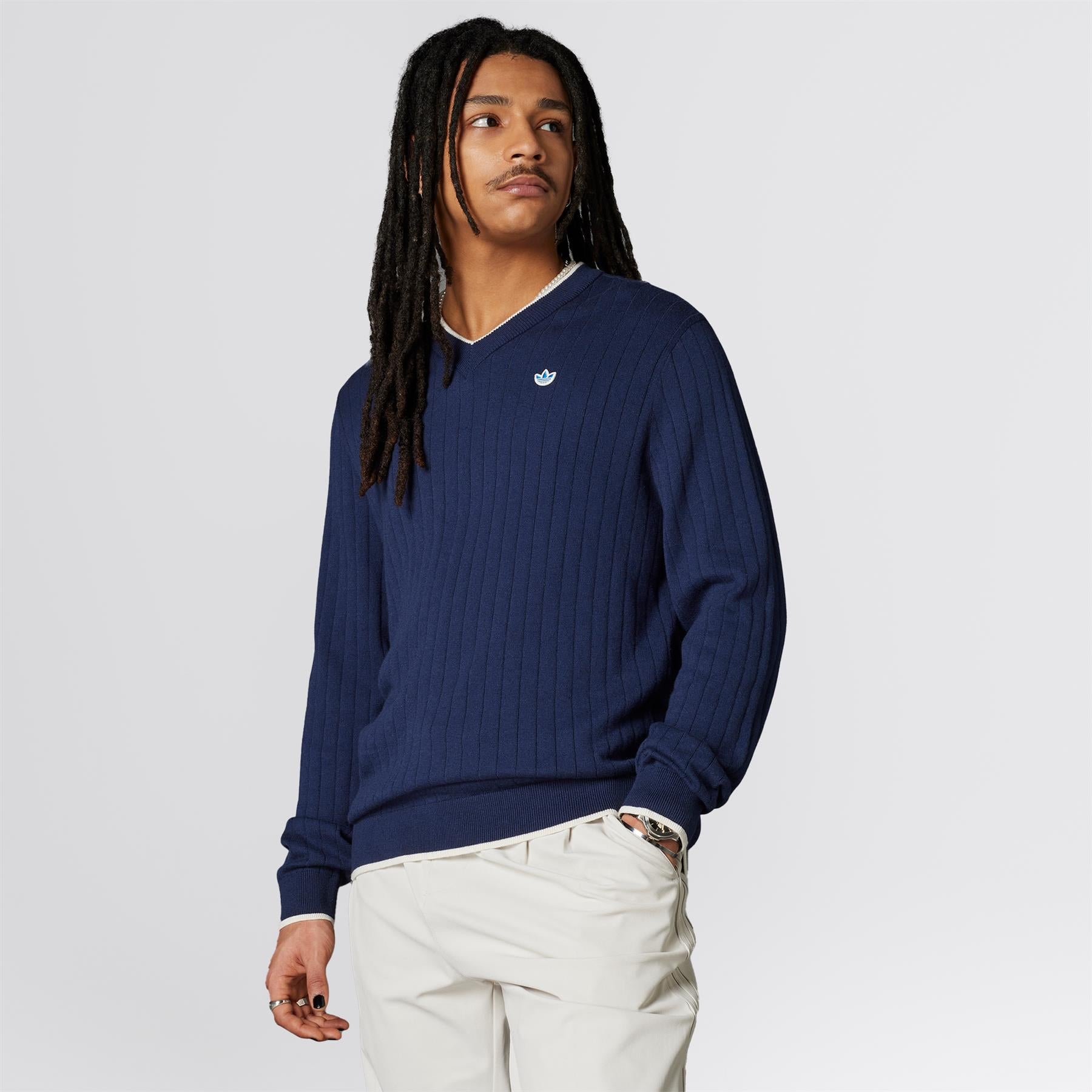 Cashmere Knit Sweatshirt Night Indigo