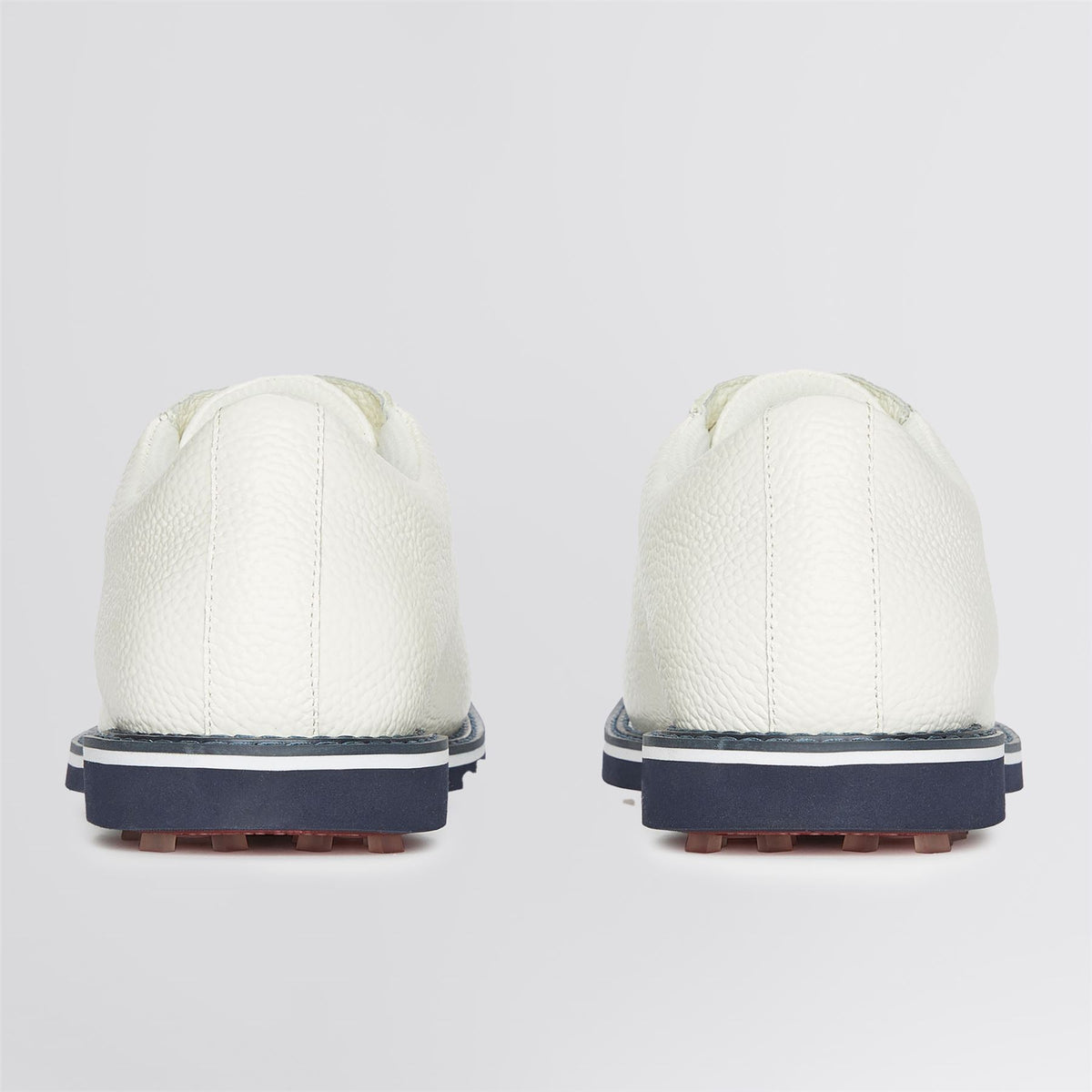 GALLIVANTER Full Grain Leather Golf Shoes Snow/Twilight