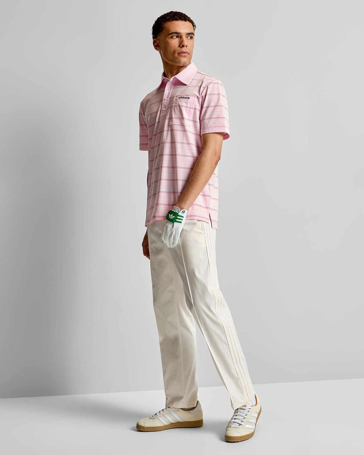 Originals Archine Stripe Polo Clear Pink